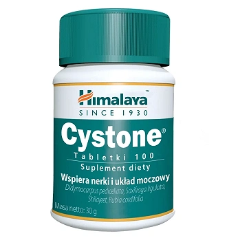 HIMALAYA Cystone , tabletki ze składnikami wspierającymi funkcjonowanie nerek i układu moczowo-płciowego, 100 szt.