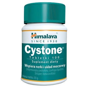 HIMALAYA Cystone , tabletki ze składnikami wspierającymi funkcjonowanie nerek i układu moczowo-płciowego, 100 szt.