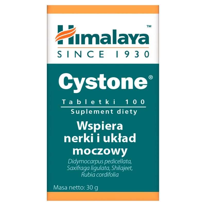 HIMALAYA Cystone , tabletki ze składnikami wspierającymi funkcjonowanie nerek i układu moczowo-płciowego, 100 szt.