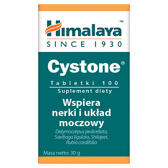 HIMALAYA Cystone , tabletki ze składnikami wspierającymi funkcjonowanie nerek i układu moczowo-płciowego, 100 szt.