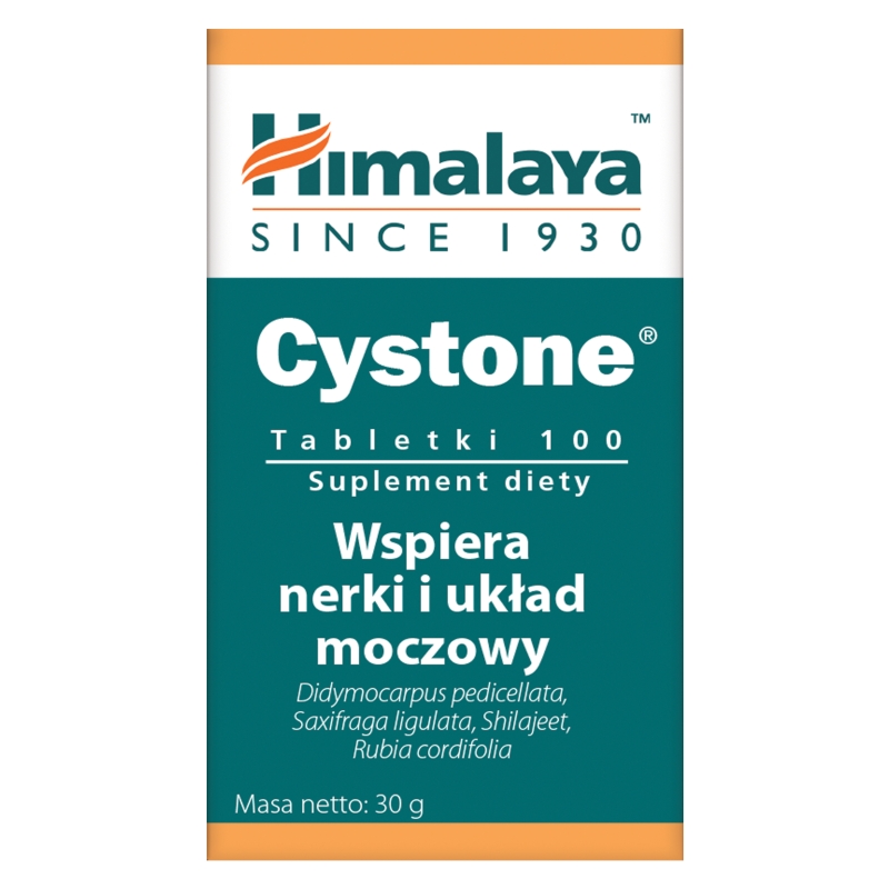 HIMALAYA Cystone , tabletki ze składnikami wspierającymi funkcjonowanie nerek i układu moczowo-płciowego, 100 szt.