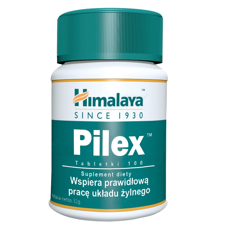 Himalaya Pilex, tabletki ze składnikami wpierającymi prawidłową pracę układu żylnego, 100 szt.