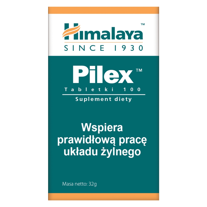 Himalaya Pilex, tabletki ze składnikami wpierającymi prawidłową pracę układu żylnego, 100 szt.