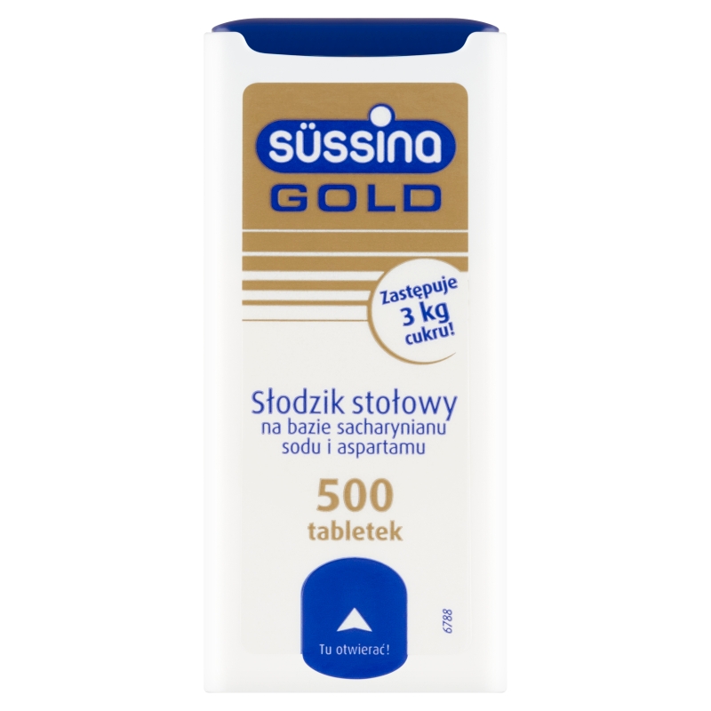 Sussina Gold słodzik, tabletki dla diabetyków i osób ograniczających spożycie cukru, 500 szt. + 150 szt.