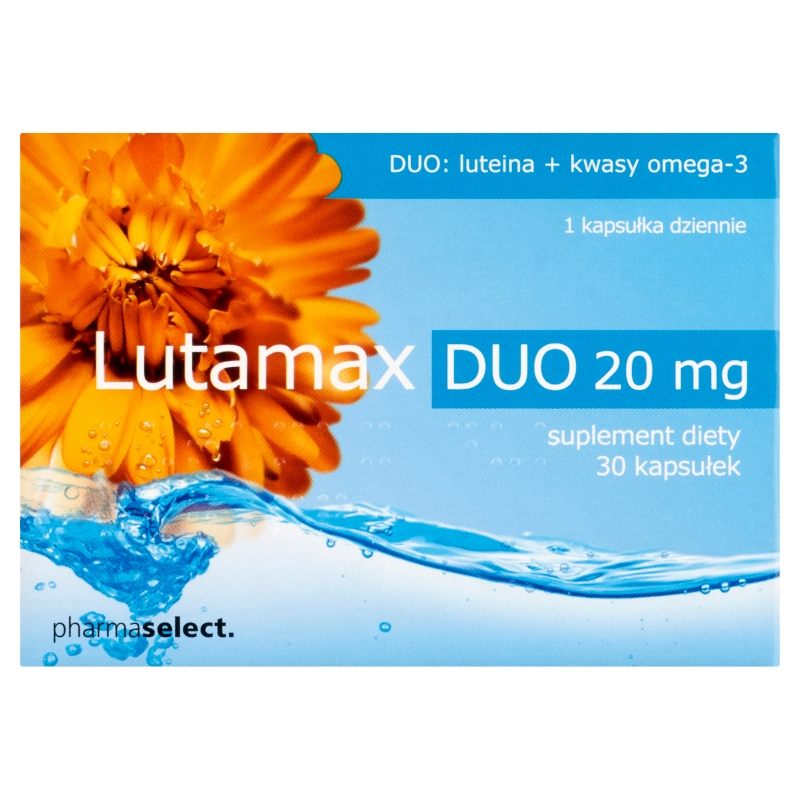 Lutamax Duo 20 mg , kapsułki zawierające luteinę i kwasy Omega-3, 30 szt.