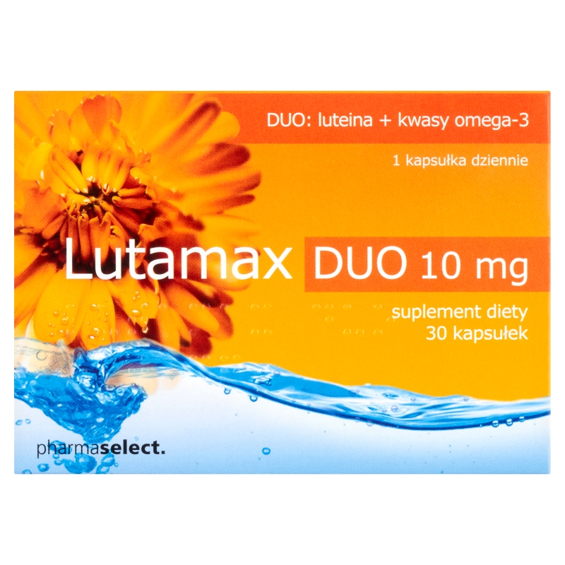 Lutamax Duo 10 mg, kapsułki zawierające luteinę i kwasy Omega-3, 30 szt.