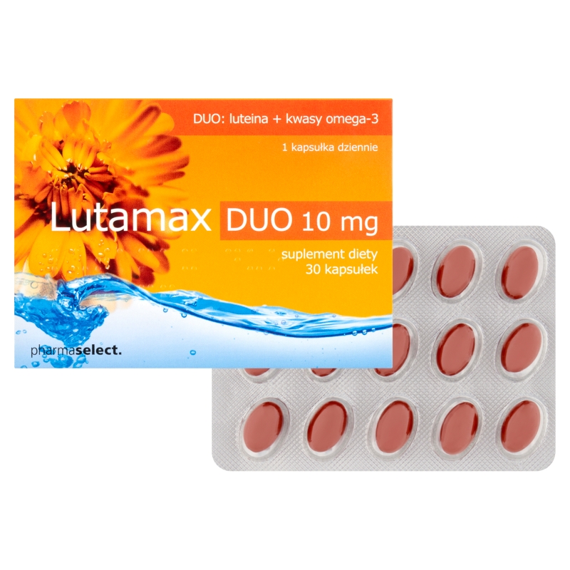 Lutamax Duo 10 mg, kapsułki zawierające luteinę i kwasy Omega-3, 30 szt.