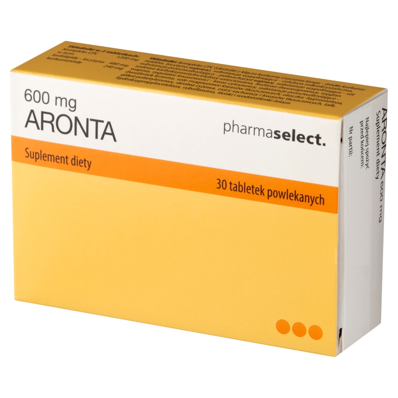 Aronta, tabletki z kurkuminą wspomagającą leczenie stanów zapalnych, 30 szt.