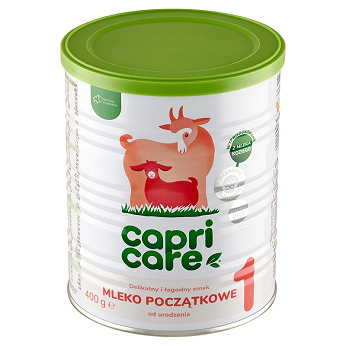 Capricare 1, mleko początkowe modyfikowane oparte na mleku kozim, 400 g