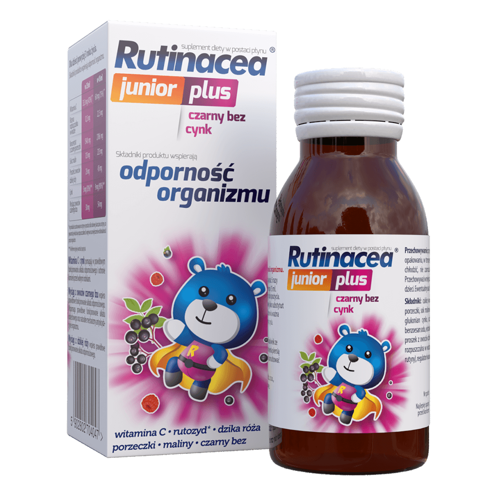Rutinacea Junior Plus, płyn 100 ml KRÓTKA DATA 31.08.2026