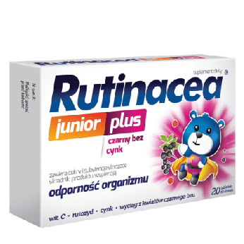 Rutinacea Junior Plus , tabletki dla dzieci, 20 szt. KRÓTKA DATA 31.07.2026