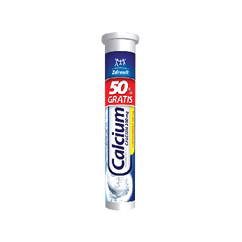 Zdrovit Calcium + Vitamin C, tabletki musujące ze składnikami uzupełniającymi dietę w wapń i witaminę C o smaku mandarynkowym, 20 szt.