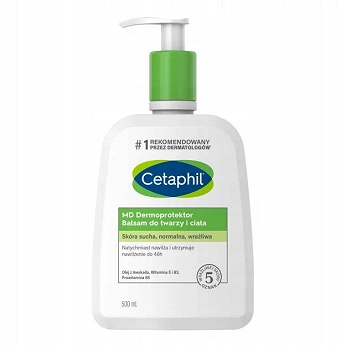 CETAPHIL MD Dermoprotektor, balsam do twarzy i ciała dla skóry suchej, normalnej, lub wrażliwej, 500 ml, 1 szt.