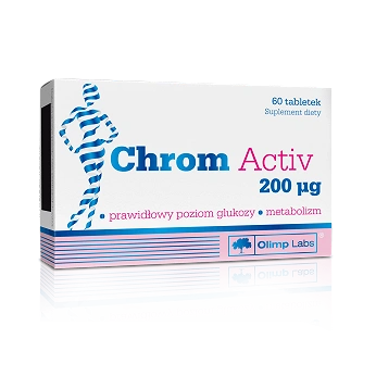 Olimp Chrom Activ , tabletki ze składnikami uzupełniającymi diete w chrom, 60 szt.