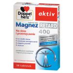 Doppelherz aktiv Magnez Retard 400 tabletki ze składnikami wspomagającymi w stresie i przemęczeniu, 30 szt.
