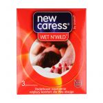 Unimil New Caress Wet n’Wild prezerwatywa, 3 szt.