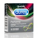 Durex Performa prezerwatywa z lubrykantem przedłużającym stosunek, 3 szt.
