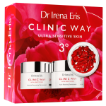 Dr Irena Eris CLINIC WAY ERIS 3° zestaw: krem na dzień przywracający młodość skóry SPF20 - 50 ml + Krem odbudowujący na noc - 50 ml + Dermokapsułki rewitalizujące - 30 szt.