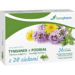 Tymianek + Podbiał z 20 ziołami pastylki do ssania ze składnikami łagodzącymi ból gardła, 36 szt.