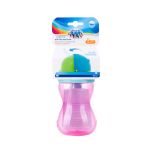 Canpol Babies bidon ze składaną rurką silikonową różowy 370 ml 