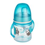 Canpol babies  kubek treningowy silikon 120ml PP EasyStart EXOTIC ANIMALS niebieski, 1 szt.