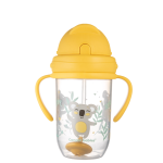 Canpol babies kubek niekapek z rurką i odważnikiem, od 6 m.ż., kolor: żółty, 270 ml