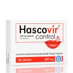 Hascovir Control tabletki na nawrotową opryszczkę warg i twarzy, 25 szt.