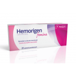 Hemorigen femina tabletki ze składnikami wspomagającymi działanie układu krwionościowego i krzepnięcie krwi w okresie menstruacji, 20 szt.