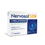 Nervosol Sen z melatoniną tabletki ze składnikami wspierającymi zasypianie i wspomagają zdrowy sen, 20 szt.
