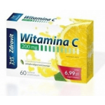 Witamina C 200 mg tabletki powlekane wspierające prawidłowe funkcjonowanie układu odpornościowego, 60 szt.