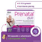 Prenatal Duo Classic + DHA  witaminy z DHA, laktoferyną i choliną dla kobiet w ciąży (od 13. tygodnia) i karmiących piersią, 60 + 30 szt. 