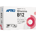 Witamina B12 APTEO tabletki na prawidłową produkcję czerwonych krwinek, 100 szt.