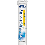 Elektrolity APTEO tabletki musujące ze składnikami na utrzymanie równowagi elektrolitowej o smaku cytrynowym, 20 szt.