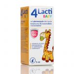 4 Lacti Baby krople ze składnikami na prawidłową florę bakteryjną jelit u dzieci i niemowląt, butelka 5 ml