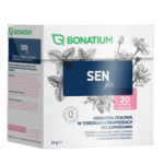 Bonatium Sen herbatka ziołowa ze składnikami wspomagającymi działanie relaksujące i wspierające fizjologiczny proces zasypiania, 20 szt. po 1,2 g