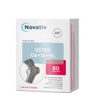 Novativ Osteo Ca+D3+K2 tabletki ze składnikami wspomagającymi utrzymać zdrowe kości i zęby, 60 szt. 