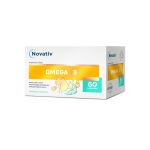 Novativ Omega-3 kapsułki ze składnikami uzupełniającymi dietę w nienasycone kwasy tłuszczowe Omega-3, 60 szt.