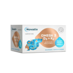 Novativ Omega 3 D3+K2 kapsułki ze składnikami wspomagającymi funkcjonowanie serca, 60 szt.