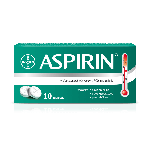 Aspirin tabletki o działaniu przeciwgorączkowym i przeciwbólowym, 10 szt.