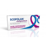 Scopolan compositum tabletki na ból o dużym nasileniu w stanach skurczowych przewodu pokarmowego i dróg żółciowych, 10 szt.