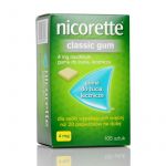 Nicorette  guma do żucia łagodząca głód nikotynowy i objawy odstawienia, 105 szt.