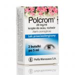 Polcrom krople do oczu na alergiczne zapalenie spojówek i rogówki, 2 butelki 5 ml