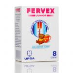 Fervex Junior granulat na objawy przeziębienia i grypy dla dzieci bez cukru, 8 saszetek 3 g