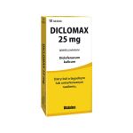 Diclomax 25 mg tabletki powlekane na ostry ból o łagodnym lub umiarkowanym nasileniu, 10 szt.
