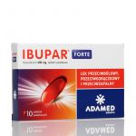 Ibupar Forte tabletki przeciwzapalne, przeciwbólowe, przeciwgorączkowe, 10 szt.