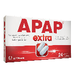Apap Extra tabletki na ból o różnym pochodzeniu, 24 szt.