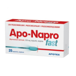 Apo-Napro Fast kapsułki przeciwbólowe, przeciwzapalne i przeciwgorączkowe, 20 szt.