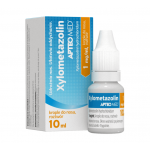 Xylometazolin APTEO MED 0,1% krople udrażniające nos, ułatwiające oddychanie, 10 ml KRÓTKA DATA 31.03.2023