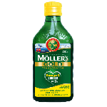 Mollers Gold Tran Norweski płyn o smaku cytrynowym, 250 ml