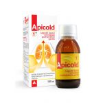 Apicold 1+ syrop ze składnikami łagodzącymi kaszel i podrażnione gardło, 100 ml